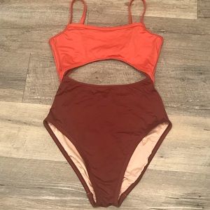 Madewell One Piece Cutout Swimsuit
